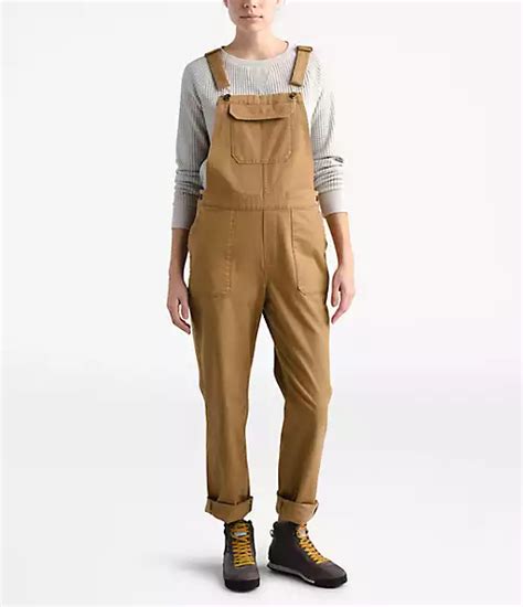 north face overalls women's.